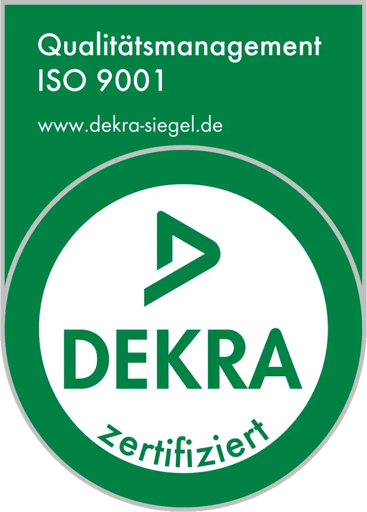 Dekra Siegel 9001 - Qualitätsmanagment